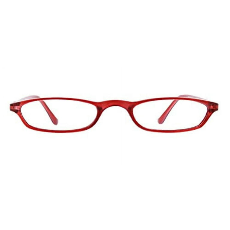 Red rectangle glasses on sale