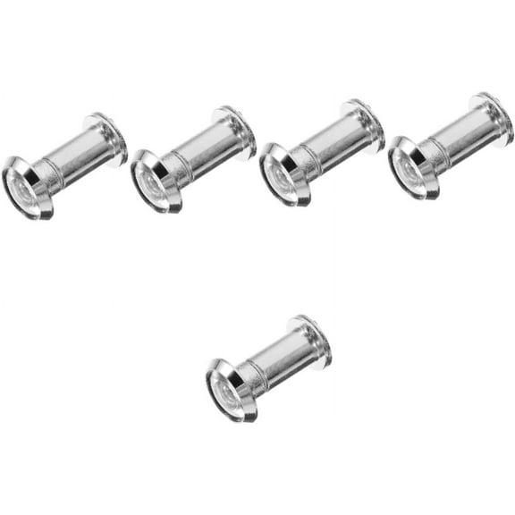 Peephole Door Viewer 5pcs Anti- Door Peephole Rotating Privacy Cover Stainless Steel Door Viewer Lens Glass