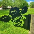 thumbnail image 1 of Peeping Metal Art Outdoor Decor, Farmhouse Cute Animal Statue for Fence Tree, Metal Wall Sculpture Yard Art Decorations for Outdoor Garden Farm Backyard Patio Lawn, 1 of 6