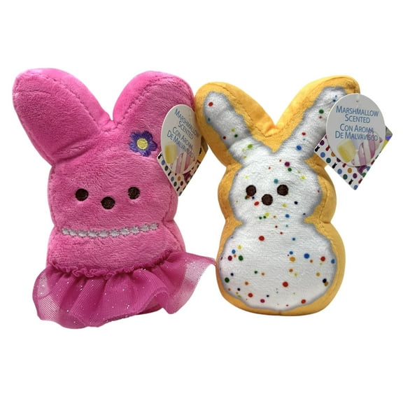 Peeps 6in Scented Plush, White Frosted Donut & Ballerina Pink Tutu