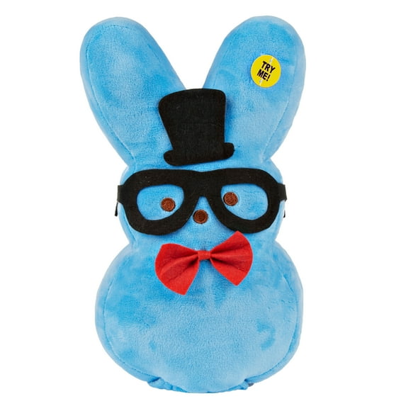 Peeps Animated Bunny Plush, Blue, 12-inches