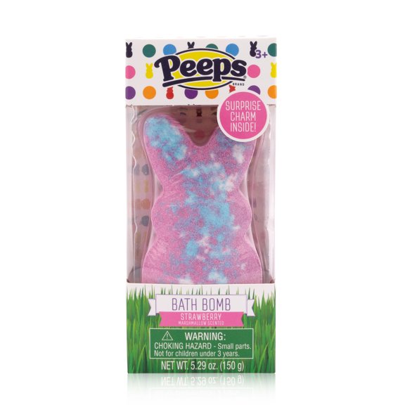 Peeps Bath Bomb, Strawberry Marshmallow Scented, 150g