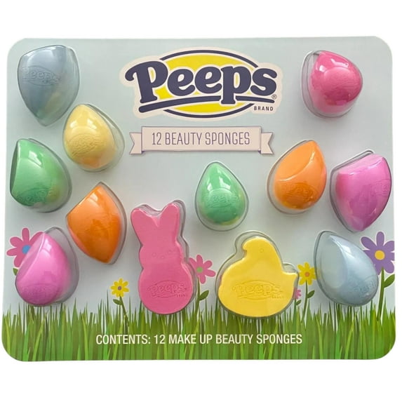 Peeps Beauty Blender Makeup Sponges-12 Pack Easter Style (new)