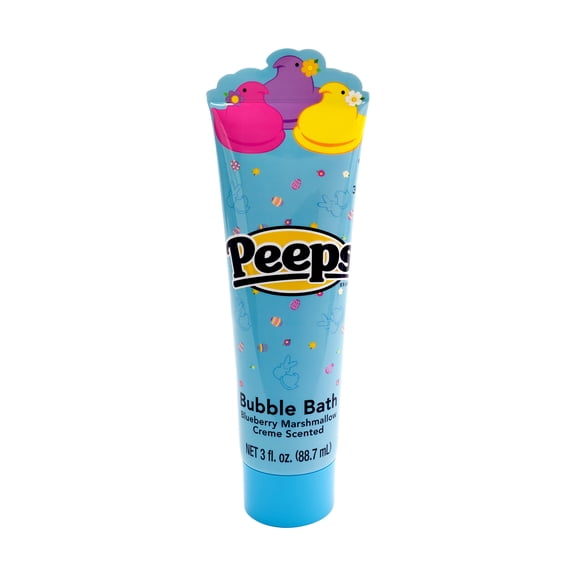 Peeps Bubble Bath, Blue, Blueberry Marshmallow Creme Scented, 3 fl oz