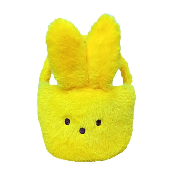 Peeps Bunny Yellow Plush Easter Basket
