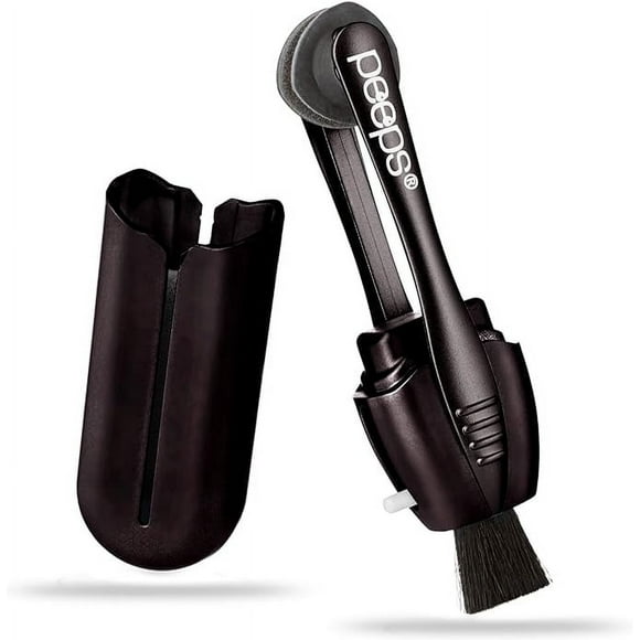 Peeps Carbon Klean Eyeglass Lens Cleaner - Efficient and Durable Carbon Microfiber Technology - Exclusively Used by NASA - 500 Uses (Black Soft Touch)