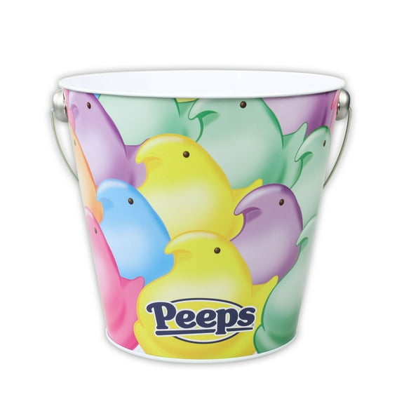 Peeps Chicks Tin Bucket