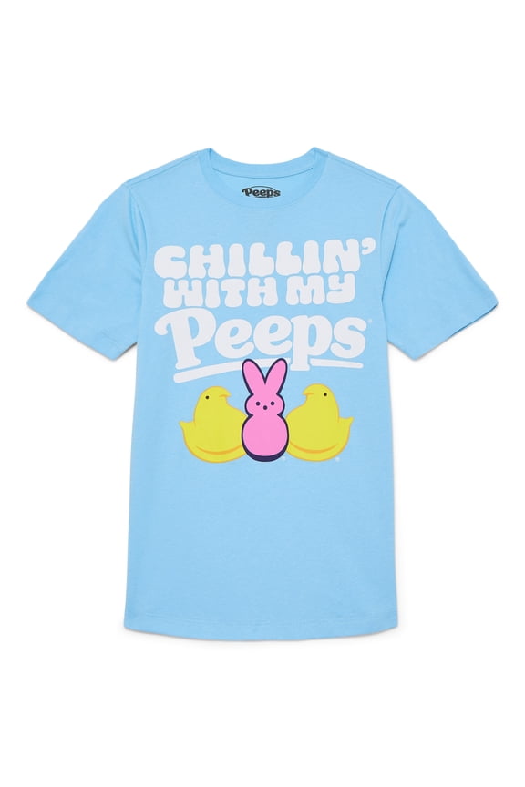 Easter Boys' & Big Boys' Peeps Graphic Tee with Short Sleeves, Sizes 4-18
