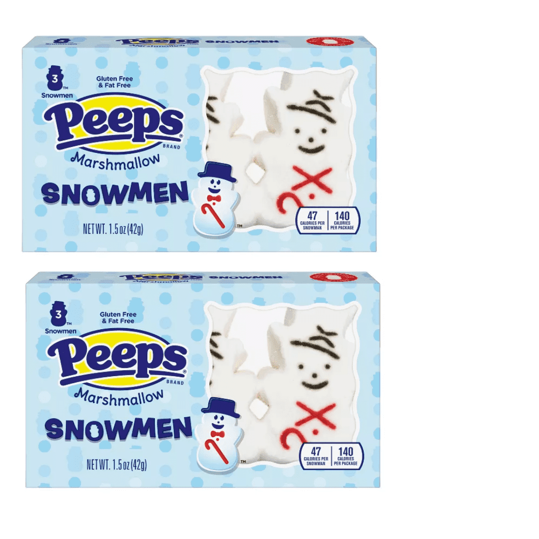 Peeps Christmas Snowman - 1.5oz/3ct pack of 2