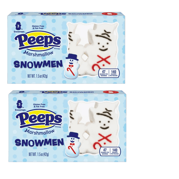 Peeps Christmas Snowman - 1.5oz/3ct pack of 2