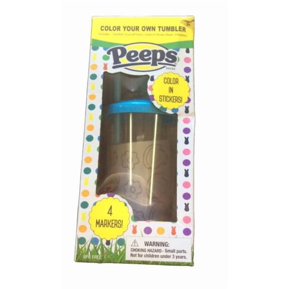 Peeps Color Your Own Tumbler Blue