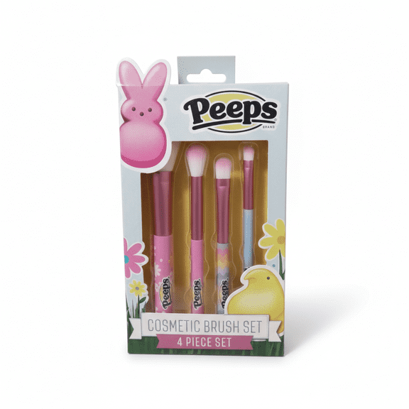 Peeps Cosmetic Brush Set, 4 Count