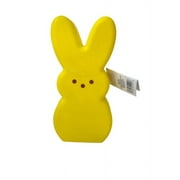 Peeps Decorative LED Lighted Easter Blow Mold Bunny Figures, 10-in - Yellow