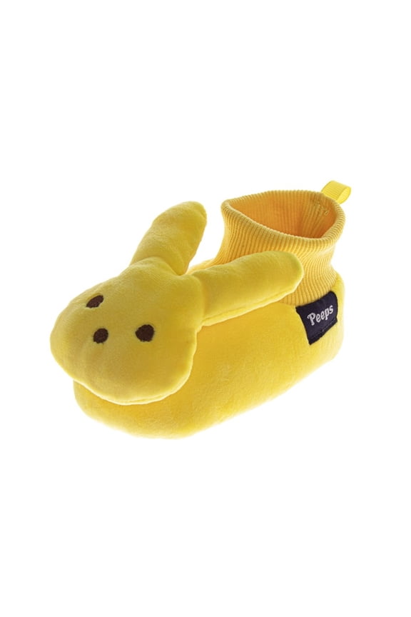 Dual Size Bunny Sock Slippers, Yellow, Size: 7-8