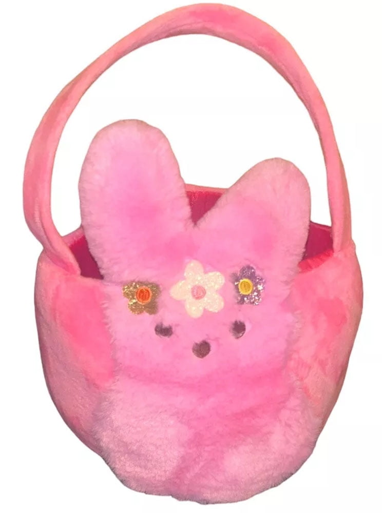 Peeps Easter Egg Hunt Basket - Plush Bunny Pink - Walmart.com