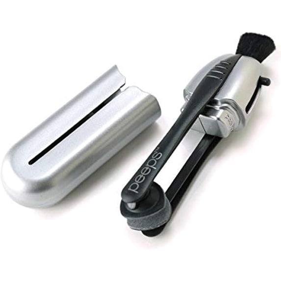 Peeps Eyeglass Lens Cleaner - Efficient and Durable Carbon Microfiber Technology - Electroplated Space Gray