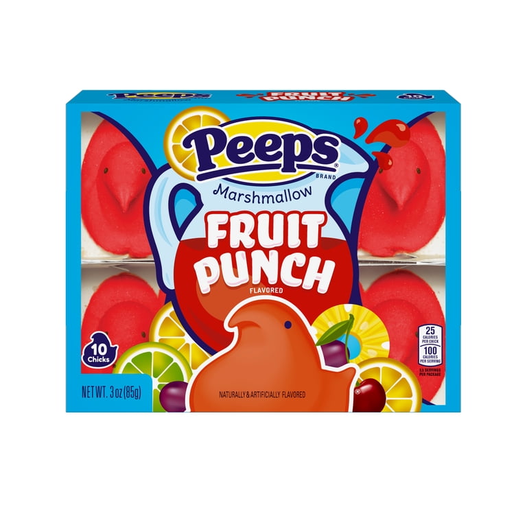 Peeps Fruit Punch Flavored Marshmallow Chicks - Gluten-Free Easter
