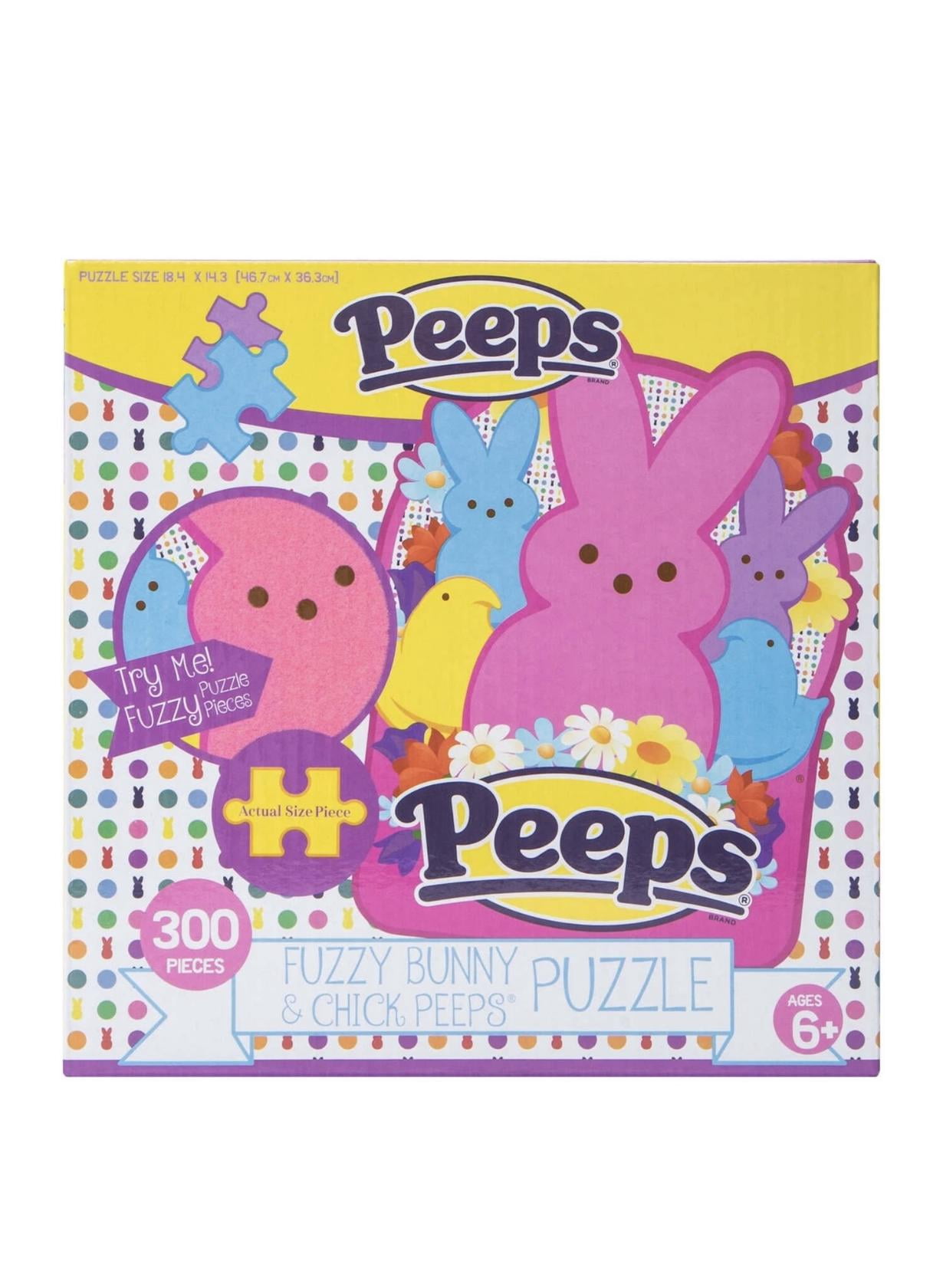 Peeps Fuzzy Bunny & Chick Peeps 300 Pieces Puzzle - Walmart.com