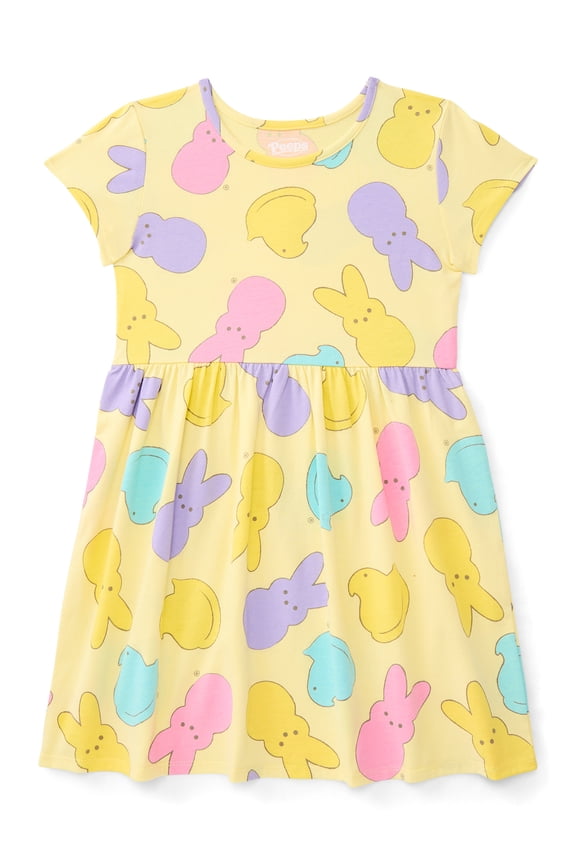 Girls Allover Print Dress, Sizes 4-12