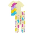 thumbnail image 1 of Peeps Girls 2- Piece Easter Short Sleeve and Pant Pajama Set, Sizes 4-10, 1 of 4