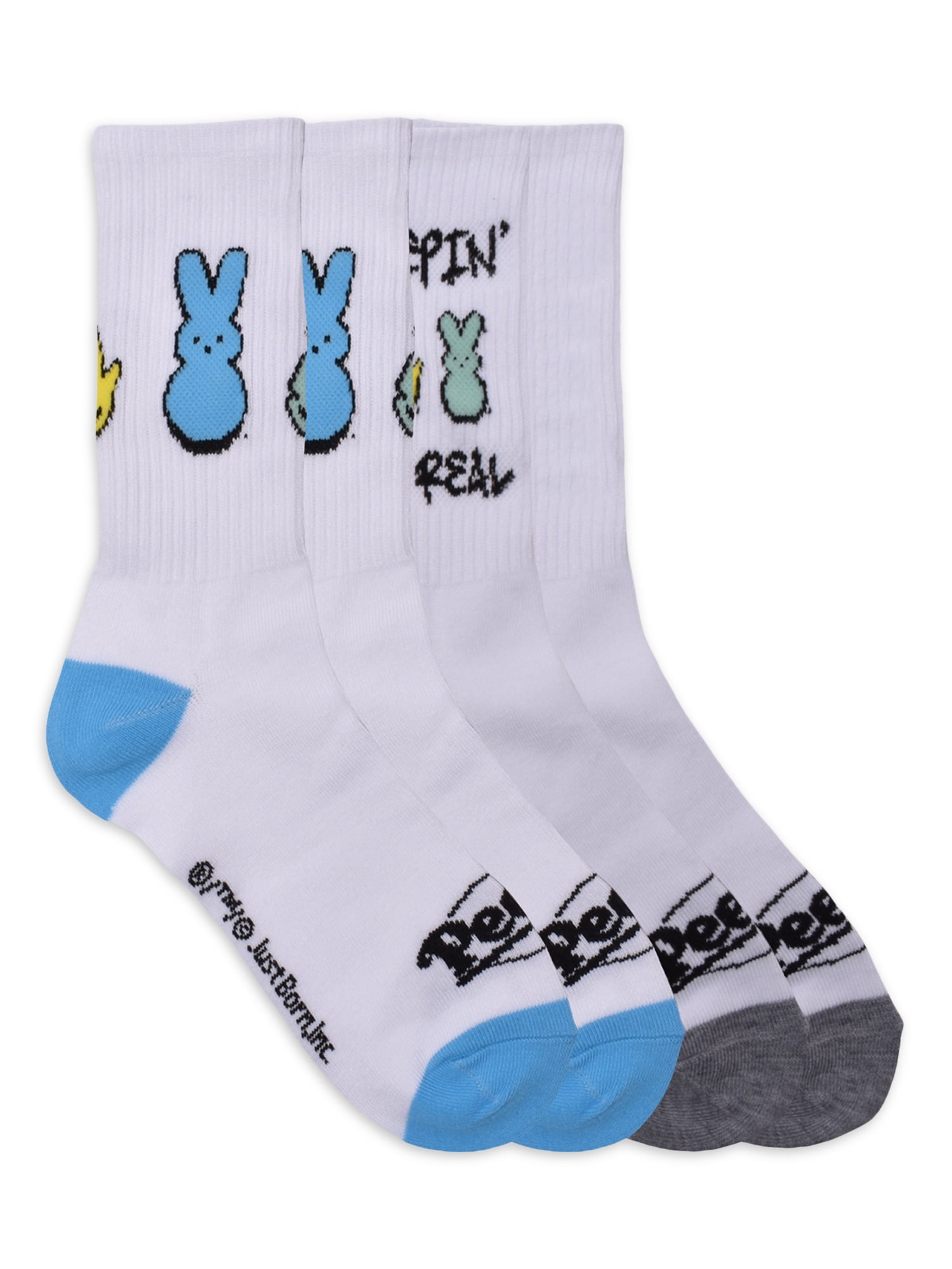 Peeps Girls No Show Socks, Gift Box, 3 pairs, Pastel Colors