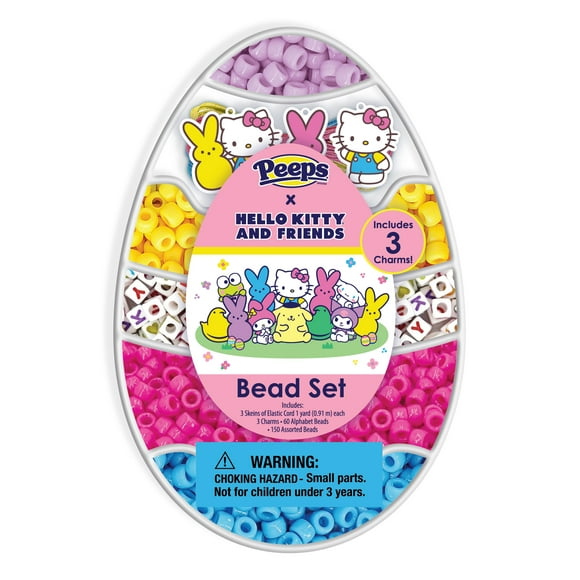 Peeps / Hello Kitty and Friends Bead Jewelry Set for Kids, Ages 6+