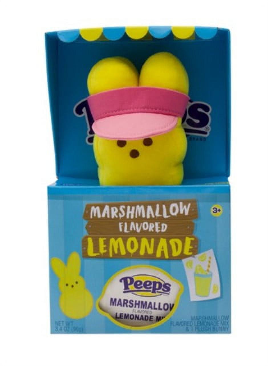 Peeps Lemonade Stand with Plush Bunny Toy & Marshmallow Flavored