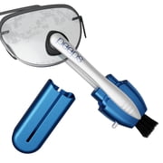 Peeps Lens Cleaner - Glasses Cleaning Tool with Brush - Portable & Reusable - Safe & Effective Carbon Microfiber - Leaves No Dust or Fingerprints - Streak Free - Blue Soft Touch - 1 Count