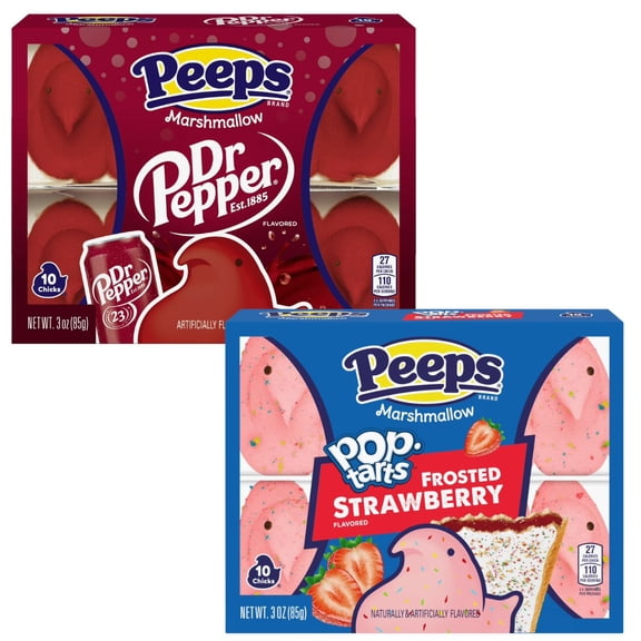 Peeps Marshmallow Candy Variety Pack, Strawberry Pop-Tarts & Dr Pepper