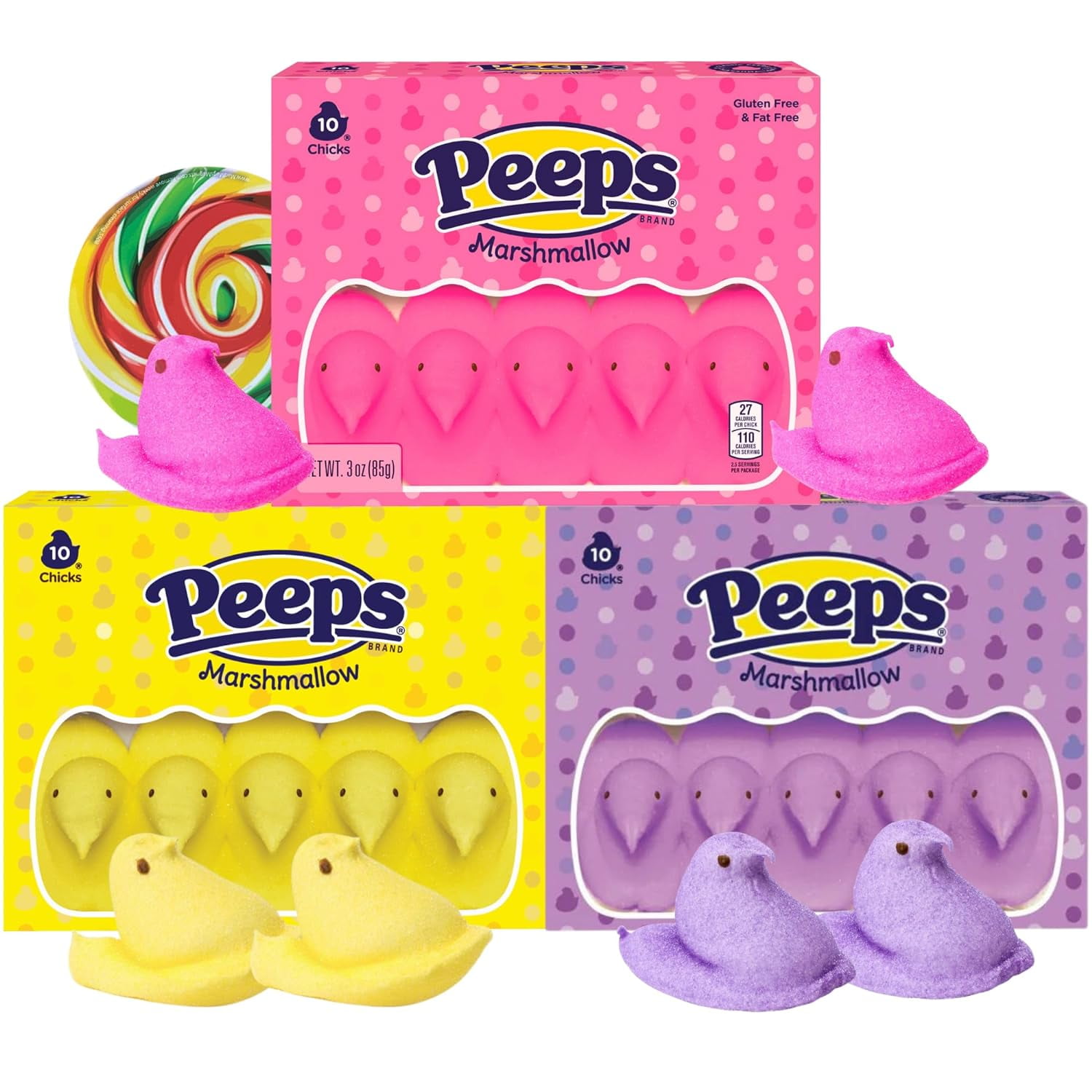 Peeps Marshmallow Candy Yellow And Purple Chicks Classic Easter Peeps Marshmallow Candy Yellow And Purple Chicks Classic Easter Candies 10 Each Pack Of 3 66af7230 B966 4742 9435 Dcb52c03ec66.28928b65b1879bf3dbe0bfb637aac80e