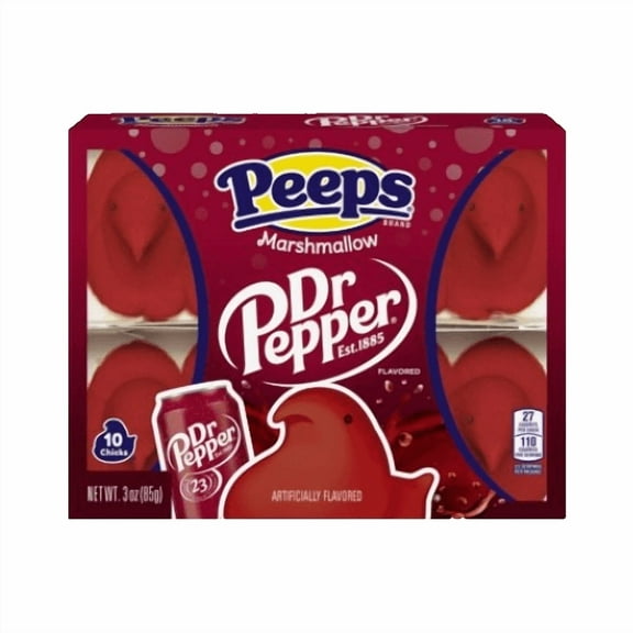 Peeps Marshmallow Chicks Dr. Pepper Flavors 10 count 3.0 oz.