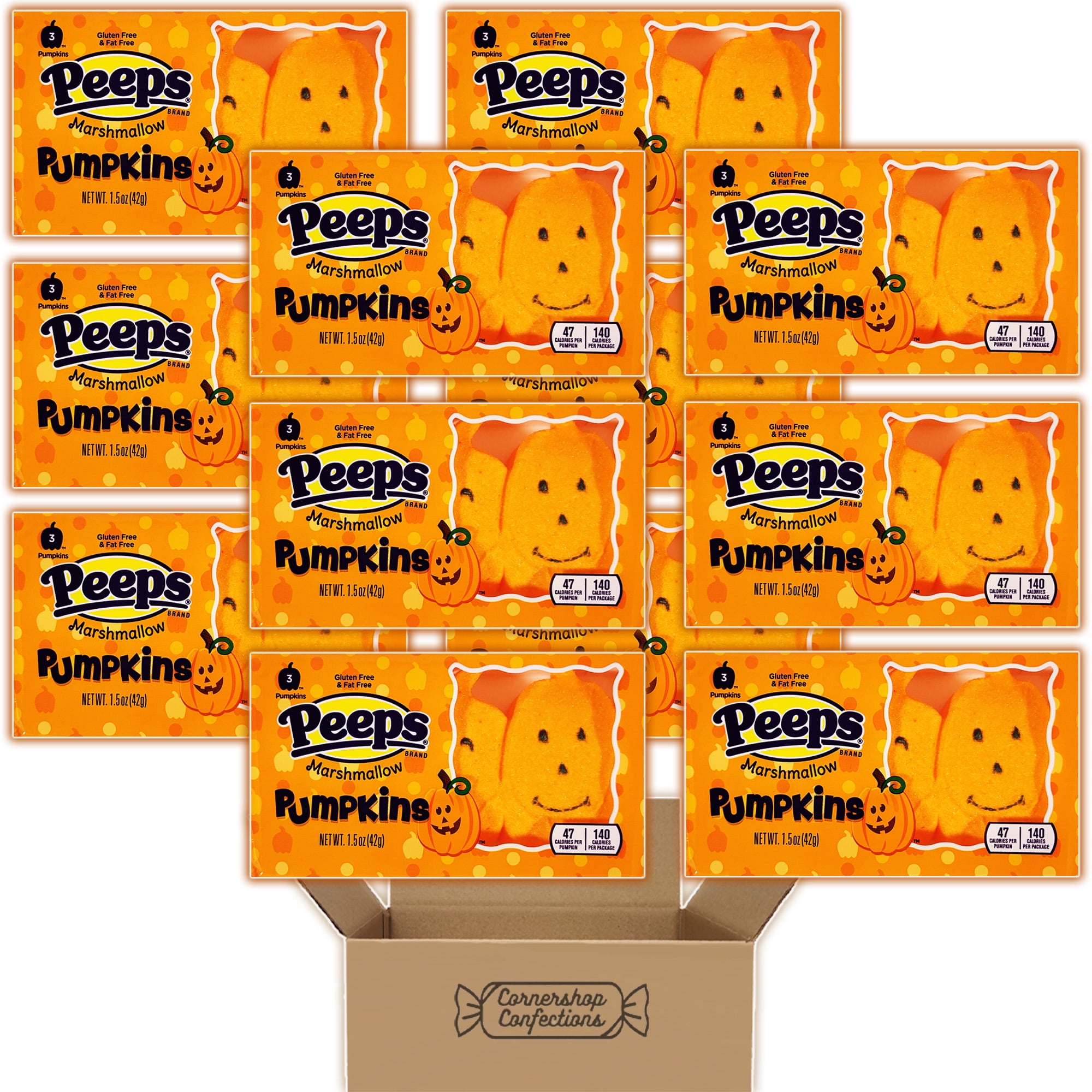Peeps Marshmallow Halloween Bundle Pack - Pumpkins - 12