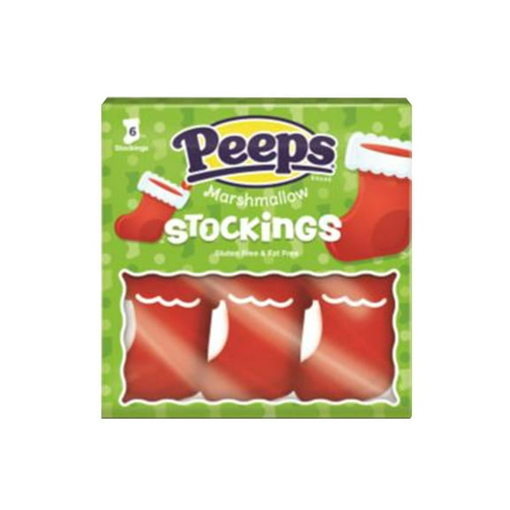 Peeps Marshmallow Stockings 3oz 6ct