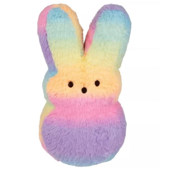 Peeps Pastel Rainbow Bunny Plush, 9 in