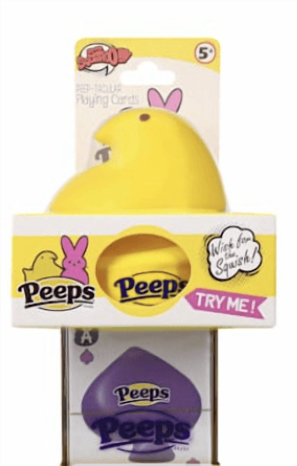 Peeps Peep-tacular Playing Cards with Squishy Peep Top