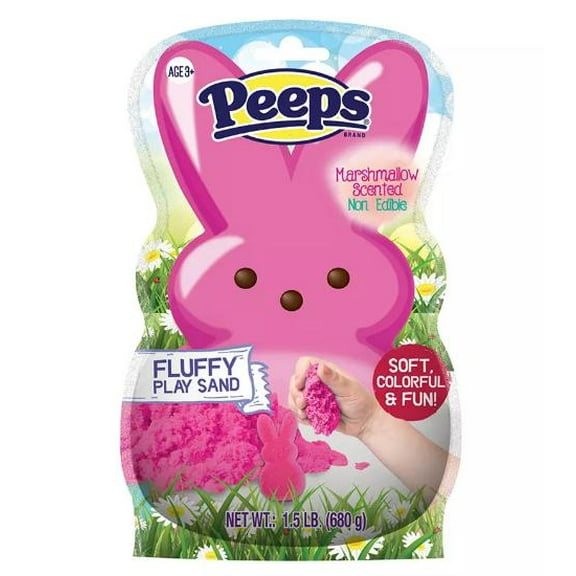 Peeps Pink Bunny Marshmallow Scented Fluffy Play Sand, 1.5 Lbs.