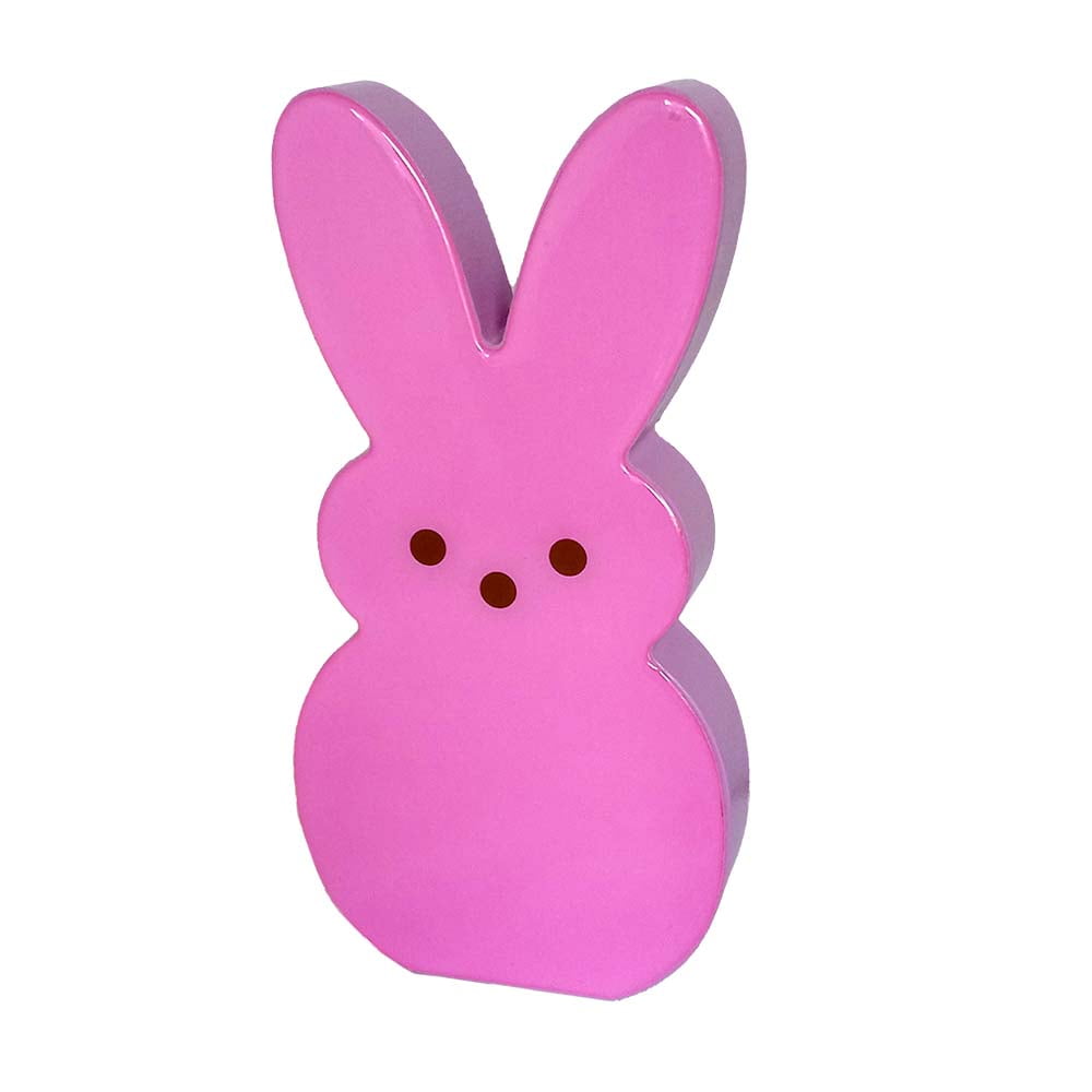 Peeps Pink Bunny Table Top Easter Decoration 8 in
