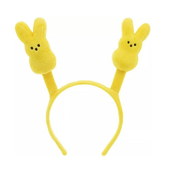 Peeps Plush Bunny Headband Yellow, 9.5 in x 11 in