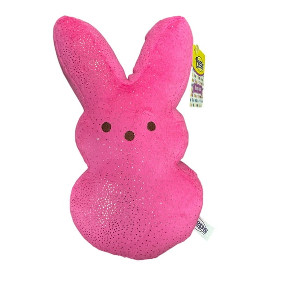 Peeps 9" Plush Bunny Pink with Sparkles
