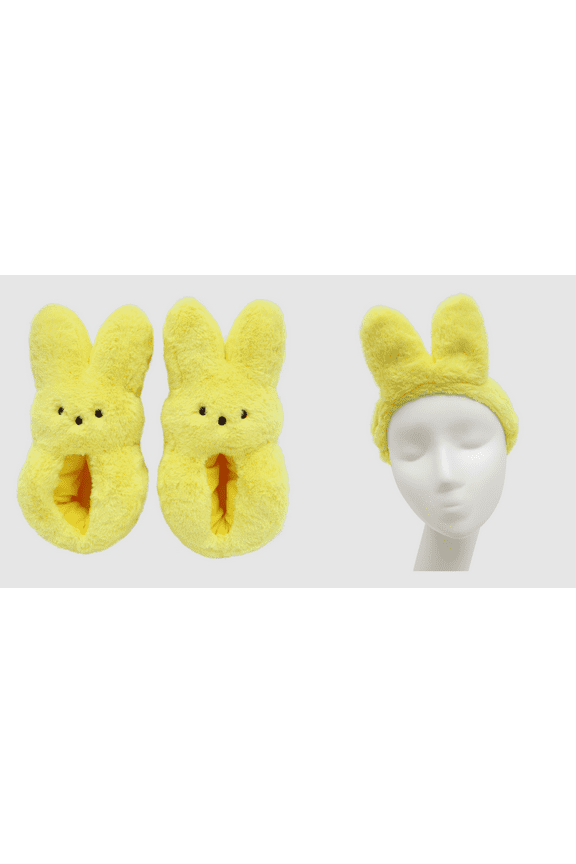 Slippers and Headband Set, Yellow