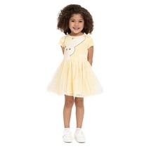 Peeps Toddler Girls Tutu Dress with Short Sleeves, Sizes 12M-5T