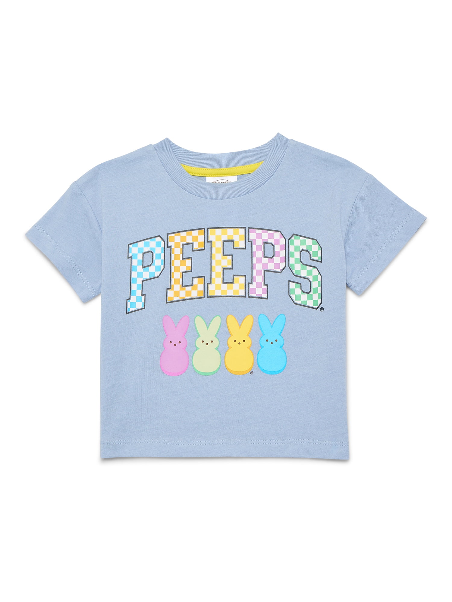 Easter Peeps Unisex Toddler Graphic Tee with Short Sleeves, Sizes 12M-5T