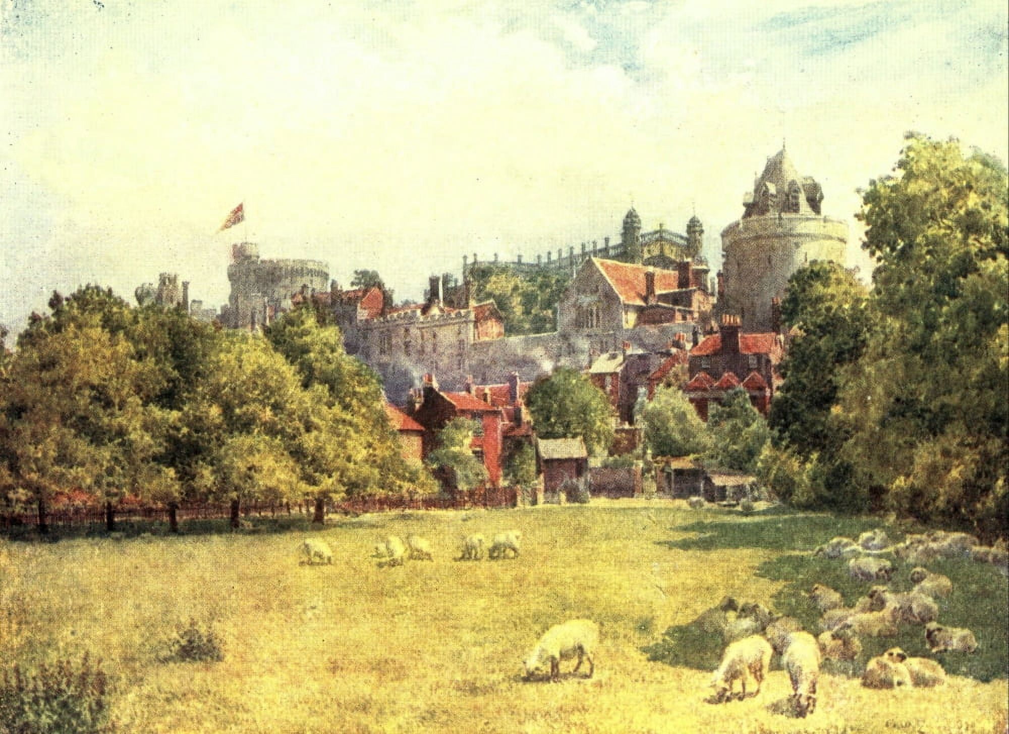 Peeps at Royal Palaces of Great Britain 1913 Windsor Castle Canvas Art - Unknown (18 x 24)