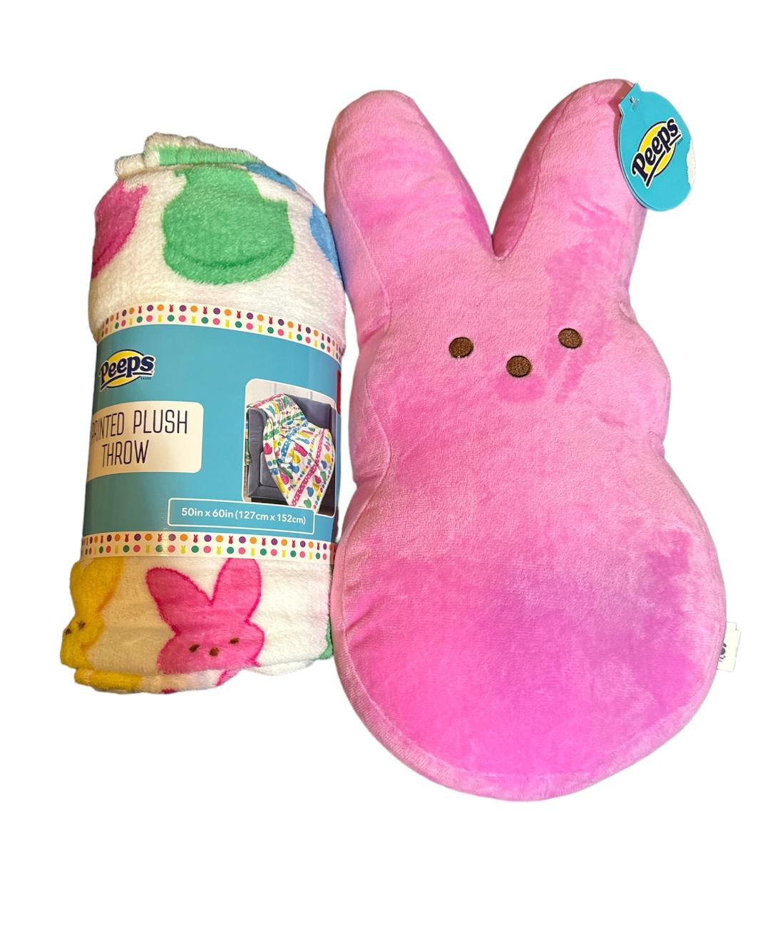 Peeps plush bundle one printed plush throw blanket and one plush peeps