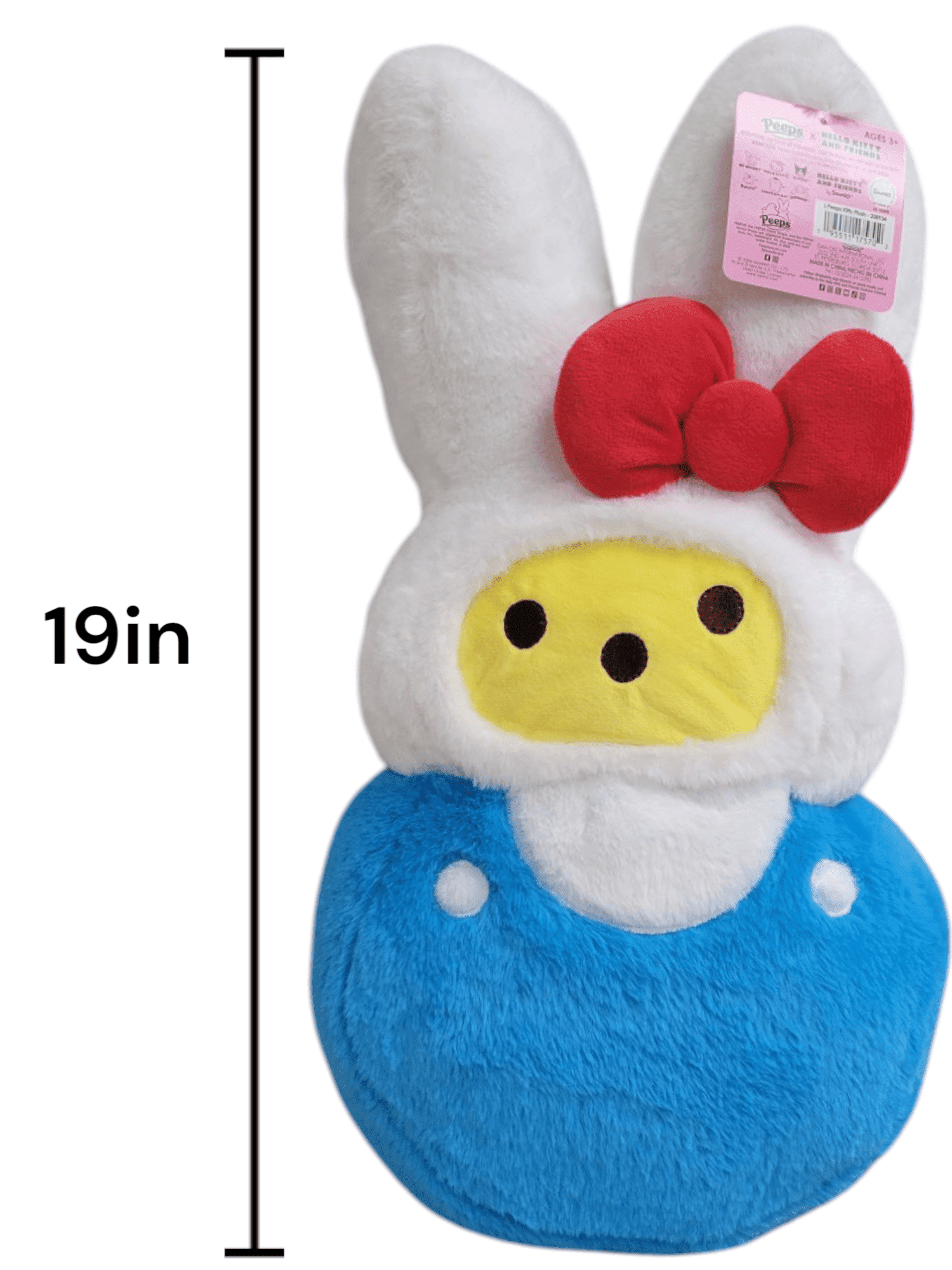 Peeps x Hello Kitty Blue Bunny Shaped Hello Kitty 19 inches Plush