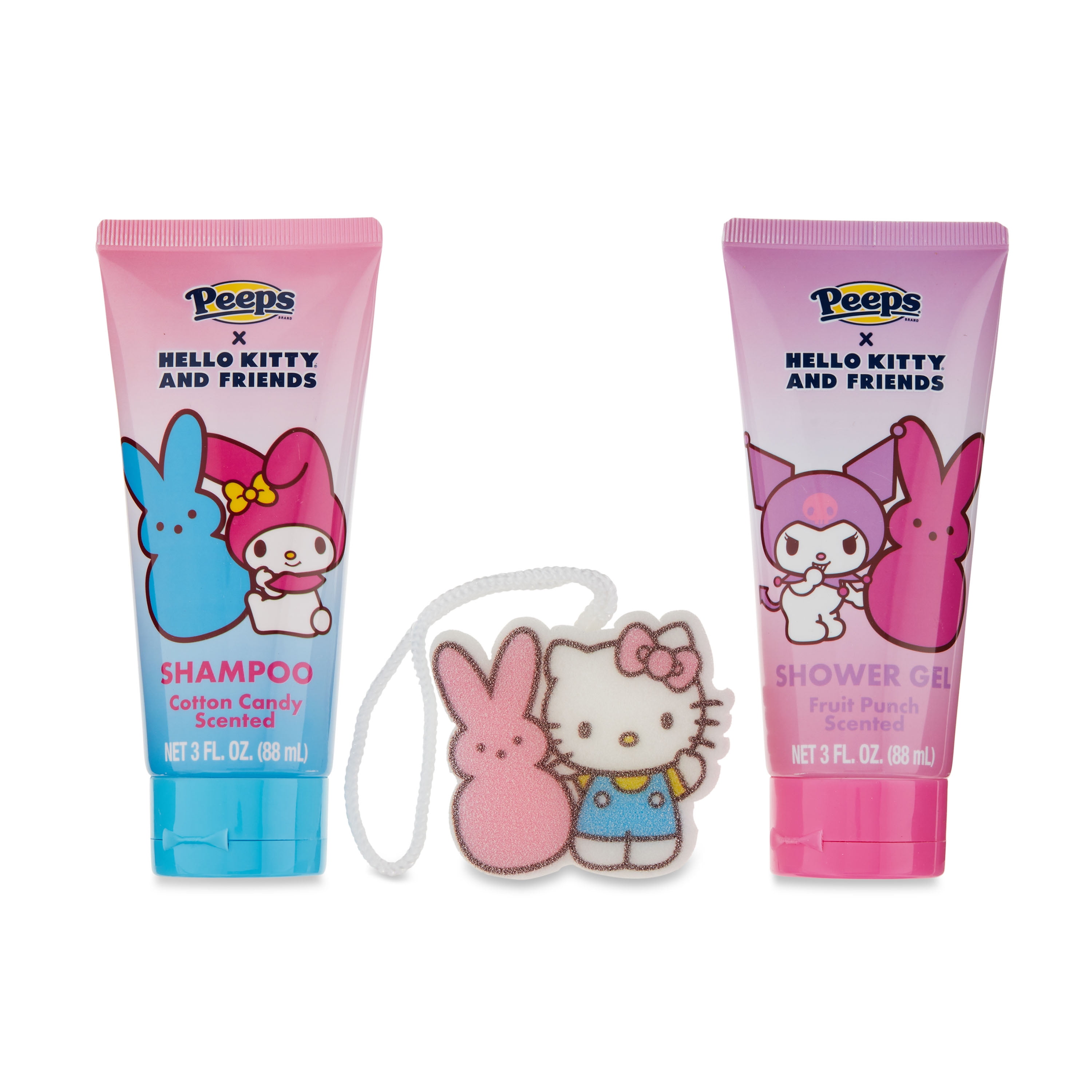 Peeps x Hello Kitty \u0026 Friends Head to Toe Bath Time Set, 3 Pieces, Scented, 6 fl oz