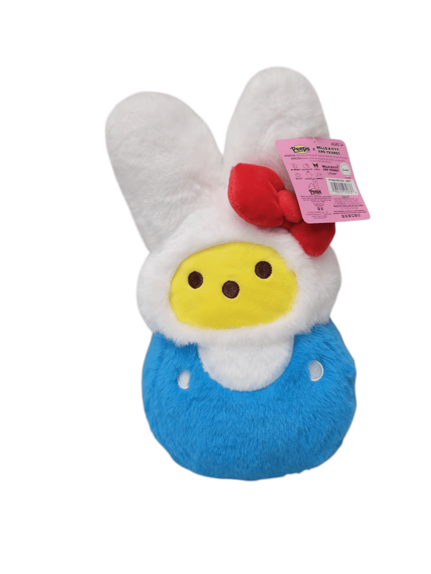 Peeps x Hello Kitty and Friends Blue Hello Kitty Plush Bunny 12 inch