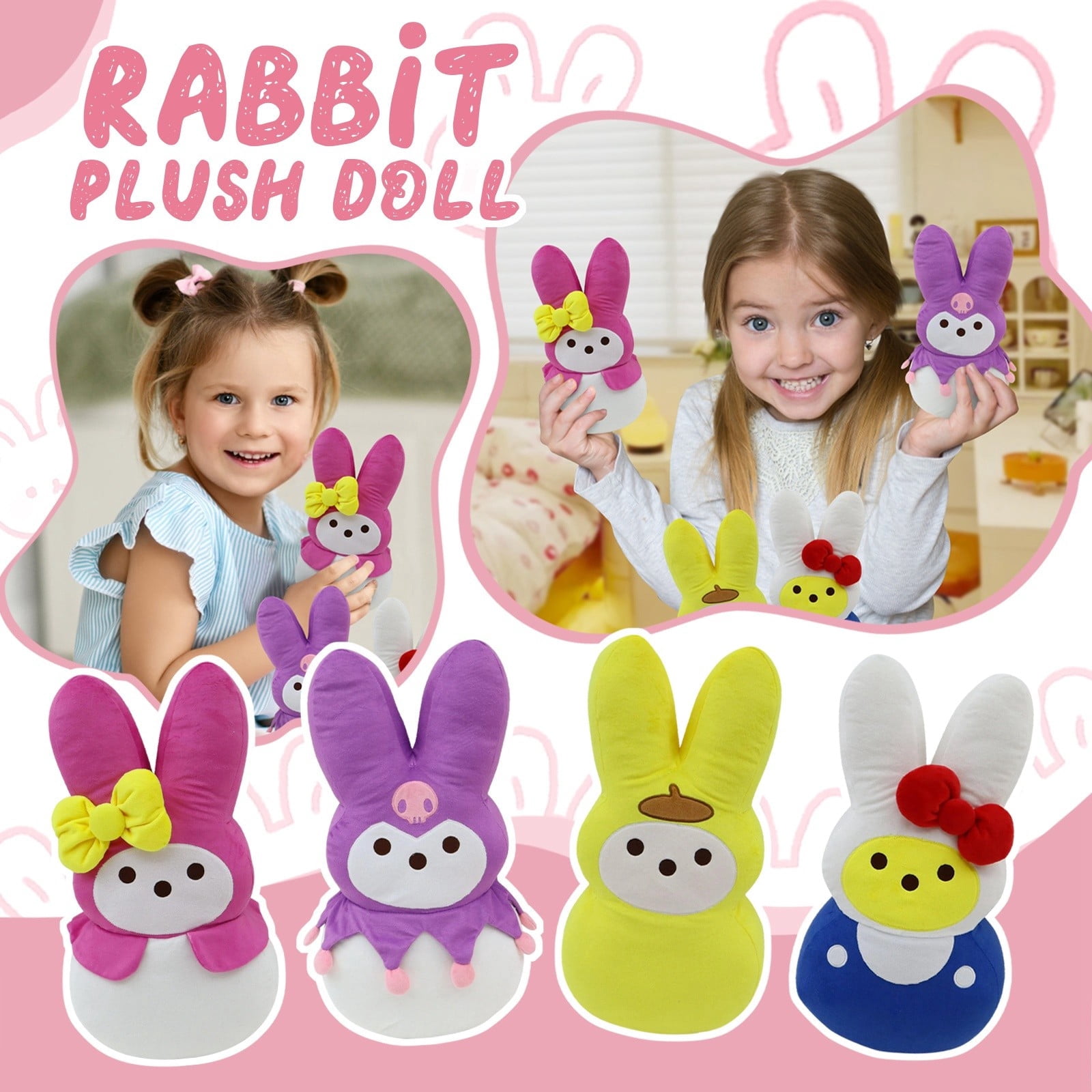 Cute Bunny Easter Earrings For Women - Peeps & Egg Basket Dangle Earrings, Spring Holiday Jewelry - View #4