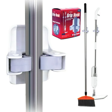 PeerBasics, Grip Hook, 6.5lb Capacity, Plastic, One Size, White, Adhesive Sticker Included