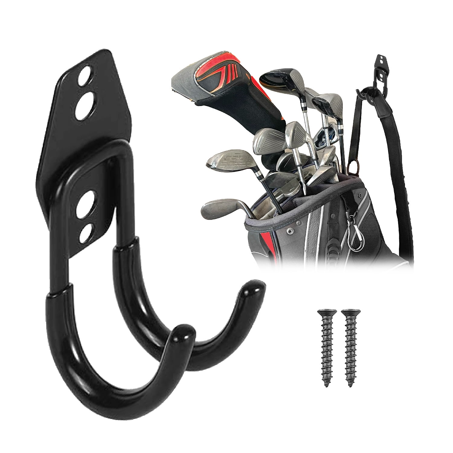 PeerBasics Wall Mount 3-inch Steel J-Hook Storage Organizer, 65